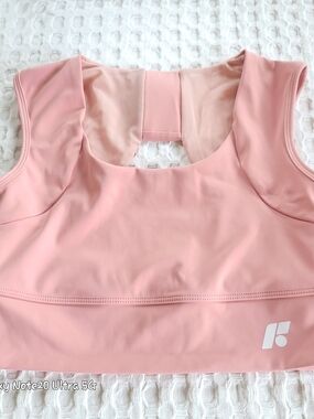 Forme Power Posture Correcting Sports Bra Rose Pink Women's Size L Large NWOT